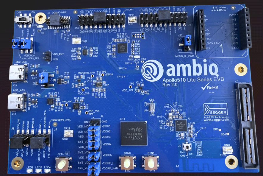 Ambiq Apollo510 Lite Series EVB 开发板